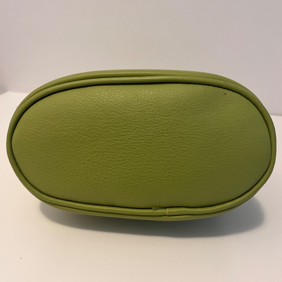 Borse In Pelle 🇮🇹 Italy Genuine Leather Small Crossbody Bag Purse Lime Green - Picture 6 of 14